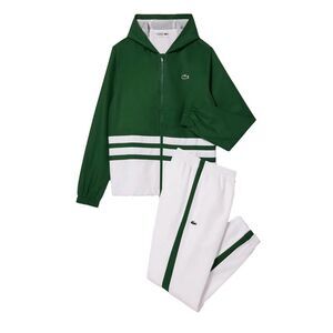 Lacoste Mens Sportsuit Tennis Tracksuit / Green/White